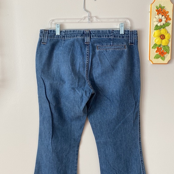 Vintage Flared Long Fit Denim Jeans - Picture 5 of 11